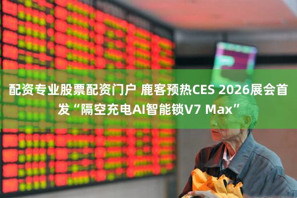 配资专业股票配资门户 鹿客预热CES 2026展会首发“隔空充电AI智能锁V7 Max”